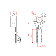 Doughty TV Quick Clamp - imagen 3
