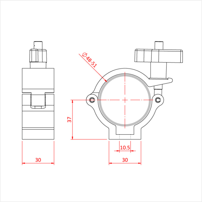 Doughty Super Lightweight Half Coupler - imagen 3