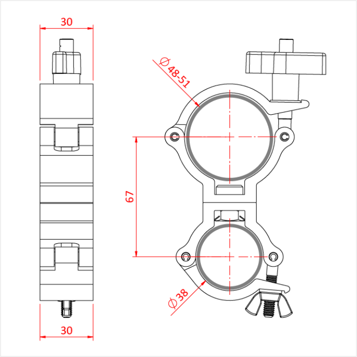 Doughty Super Lightweight to Atom Swivel Combo - imagen 12