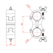 Doughty 32mm Atom Parallel Coupler - imagen 3