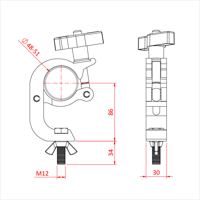Doughty Trigger Hook Clamp - imagen 3