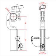 Doughty Trigger TV Clamp - imagen 3