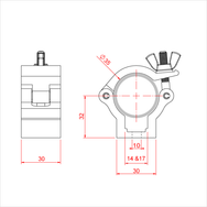 Doughty 35mm Atom Half Coupler - imagen 3