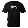 Black Petzl Adam T-shirt with logo design.
