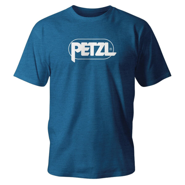 Black Petzl Adam T-shirt with logo design.