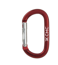 CMC Aluminum Oval Carabiner, aluminium oval locking carabiner for rigging, close-up detail - imagen 6