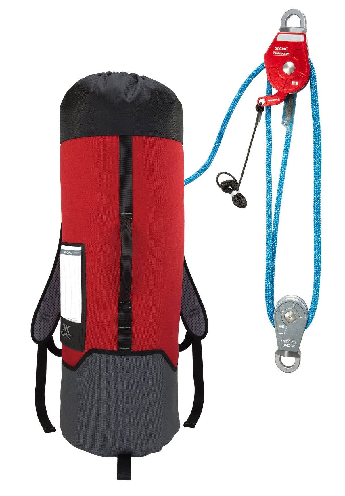 CMC CSR2 Pulley System, pre-rigged pulley hauling system, SKU 500103, alternate view - imagen 2