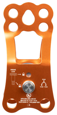 CMC Kootenay Ultra Pulley, large-sheave pulley for knot passing, rear view - imagen 5