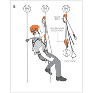 CMC Quick Roll Ascender, handled ascender with integrated pulley, side view - imagen 4