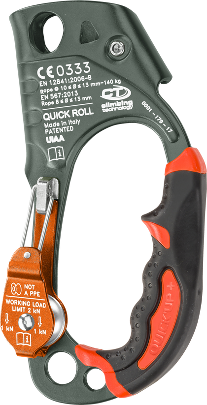 CMC Quick Roll Ascender, handled ascender with integrated pulley, SKU 343055
