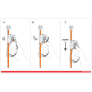 CMC Quick’UP+ Ascender, chest ascender for rope access ascending, close-up detail - imagen 6