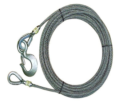 Extension Cable 6X19 Fc W/Eye Hook & Latch One End Thimble Other End