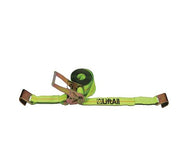 W/Flat Hook 10K Tuff-Edge Adjustable End Strap Load Hugger Tiedown - imagen 2