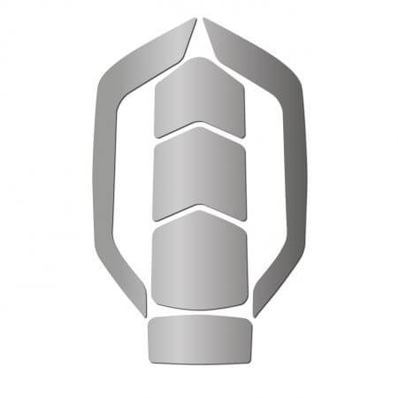 KASK Silver Sticker Set for Zenith Helmets