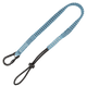15 lb Tool Tether with choke-on cinch-loop and steel screwgate carabiner, 36"