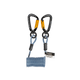 5 lb Premium Tool Tether with Stretch Coil Coated Wire and Dual Swivel Aluminum Carabiners