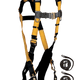 Journeyman Flex® Steel 1D Standard Non-belted Full Body Harness, Tongue Buckle Leg Adjustment