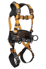 Construction Belted Full Body Harness, Tongue Buckle Leg Adjustment
