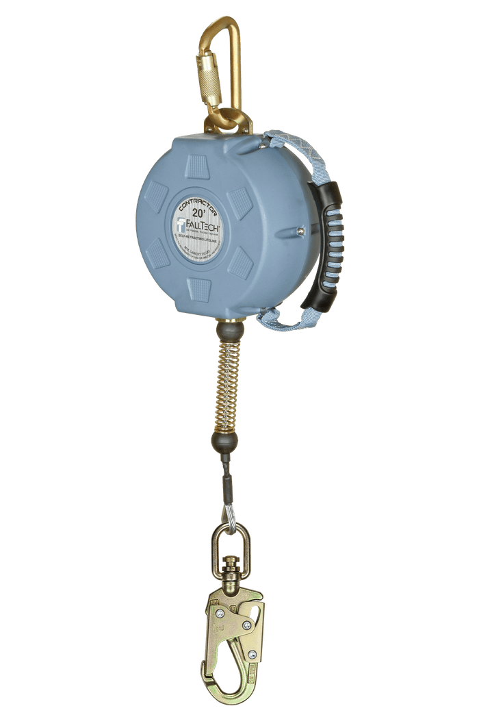 FallTech® Contractor SRL with 20' Galvanized Cable and Anchorage Carabiner