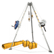 8' Confined Space Tripod System with 60' Stainless Steel SRL-R and Personnel Winch