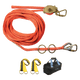 100' Temporary Rope HLL System; 2-person Hollow-core Polyester Rope