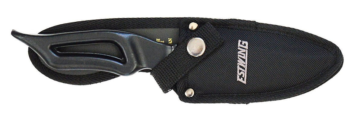 Estwing® 4" and 6" Fixed Blade Steel Tanto Knife– Estwing’s Tanto Knife is the ultimate in durability and design. Styled after japanese swords, it has a dagger like design. It is also lightweight and easy to carry. The Tanto is forged in one piece of U.S. steel, with hand sharpened edges and an outdoor powder coated hilt. The double beveled blade makes it easy to sharpen. The Tanto knife is available in the 4" or 6" blade and comes with a high quality nylon sheath. – Now available at MTN Shop US. - imagen 4