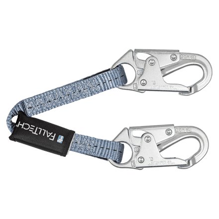 2' Web Restraint Lanyard, Fixed-length with Steel Snap Hooks