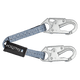 2' Web Restraint Lanyard, Fixed-length with Steel Snap Hooks