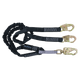 6' Heavyweight® Energy Absorbing Lanyard, Double-leg with Steel Snap Hooks