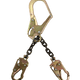 17" Standard-duty Rebar Positioning Assembly with Chain and Steel non-Swivel Rebar Hook