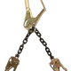 21" Standard-duty Rebar Positioning Assembly with Chain and Steel non-Swivel Rebar Hook