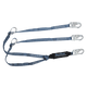 6' ViewPack® Tie-back Energy Absorbing Lanyard, Double-leg with Steel Snap Hooks