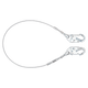 5' Cable Restraint Lanyard, Fixed-length with Steel Snap Hooks