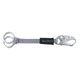18" Double D-ring Dorsal Extender with Steel Snap Hook