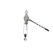 AMH Cable Puller (1700/3400 Lb, 20/10 Ft) / (1000/2000 Lb, 15/7.5 Ft)– AMH Cable Puller 1000/2000 Lb, 15/7.5 Ft (C3400 model) features a 3-hook design that allows for 1 or 2 part rigging, providing users with a choice of capacity and lift. The galvanized aircraft quality wire rope, stainless springs, and plated external parts offer excellent resistance to corrosion. – Now available at MTN Shop US.