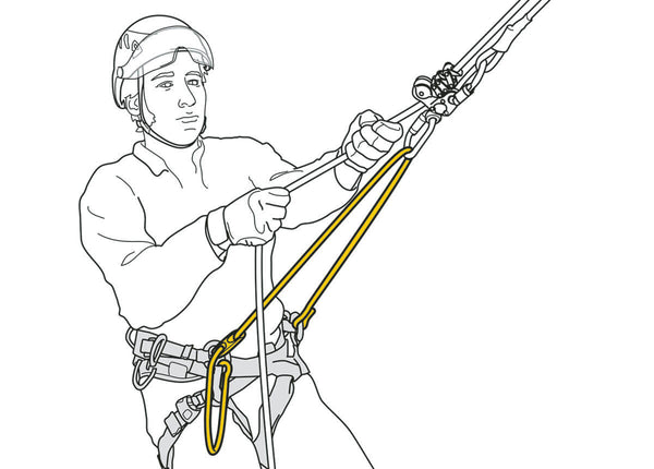 Petzl Adjustable Bridge for SEQUOIA Harnesses - Use