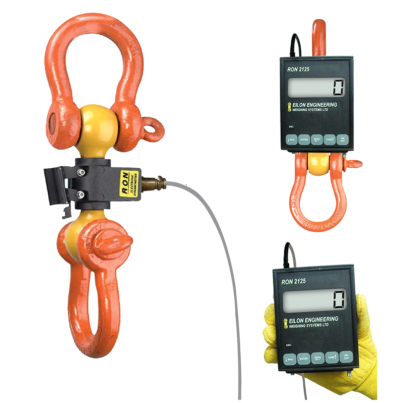 Eilon Engineering Ron Crane Scales™ Ron 2125 Wired Dynamometer with 1"/25mm Attachable Display– Ron Crane Scales™ Ron 2125 Wired Dynamometer with 1"/25mm Attachable Display – Now available at MTN Shop US. - imagen 3