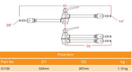 Doughty Pivot Arm- 360 Rotating Elbow is supplied by MTN Shop EU - imagen 2