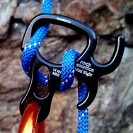 Rock Exotica MiniEight Descender– The MiniEight features side ears that let you easily adjust friction and accommodate a wide range of rope sizes. Additionally, – Now available at MTN Shop US. - imagen 2