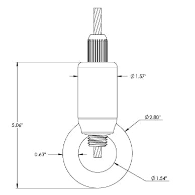 Griplock - Grip for 1/4" - 5/16" cable Size