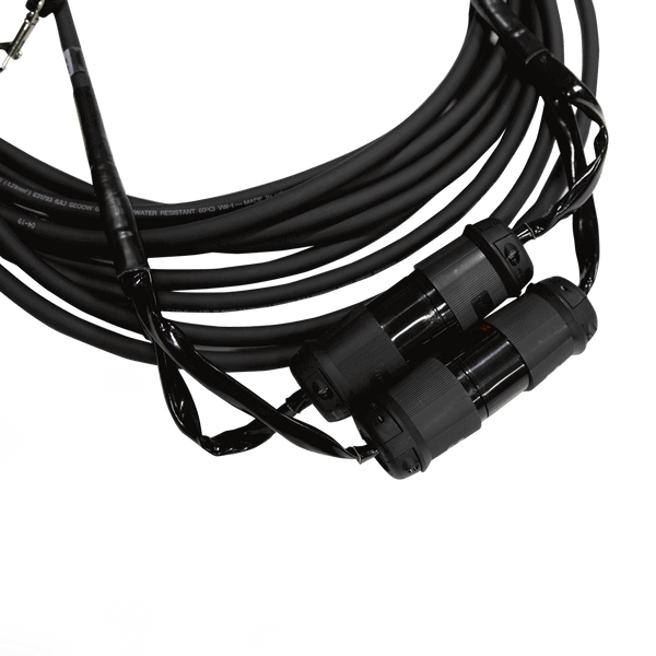 Mountain Productions Dual Twist Motor Cable 16/7 (3-Phase)– 16/7 Motor Cables with Dual Twist Hubbell Connectors for electric chain hoist power and control. Best motor cables for CM chain hoists in lengths from 5' to 200' – Now available at MTN Shop US.