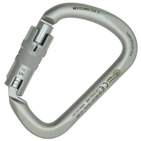 Kong XL twist silver carabiner