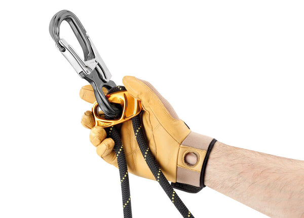 Petzl EASYHOOK OPEN Gated Connector - Combination of EASYHOOK OPEN with PROGRESS ADJUST Lanyard