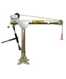 OZ Lifting Tele-Pro Davit Crane– The Tele-Pro Davit Crane from OZ Lifting features a patented telescopic booming adjustment that can extend and retract while under load. The telescoping boom can be adjusted using the winch handle or a drill drive adapter. The crane is supplied with either a manual winch, AC winch or DC winch and is available with lifting capacities of 500lbs, 1200lbs or 2500lbs. – Now available at MTN Shop US.