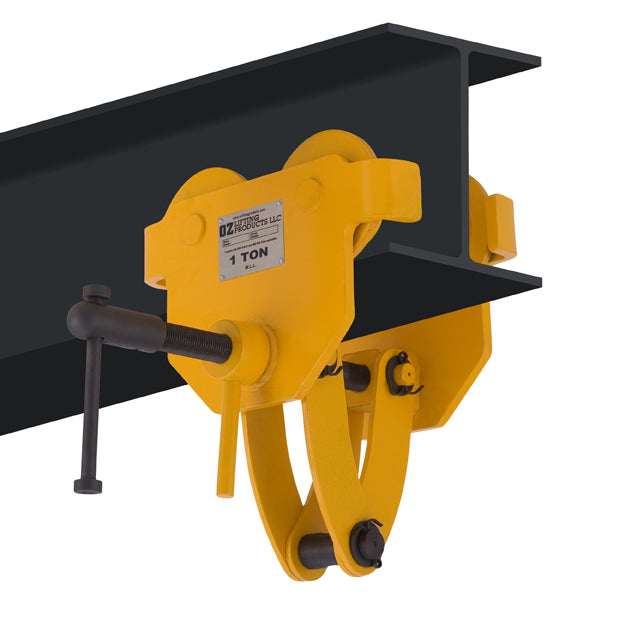 OZ Lifting Quick Adjust Trolley– The OZ Lifting quick adjust trolley is designed for super quick attachment to most I, S, and W beams. The trolley features a safety handle lock for added protection and is available in lifting capacities ranging from 0.5 tons to 10 tons. The trolley is designed for use with manual or powered hoists. – Now available at MTN Shop US. - imagen 2
