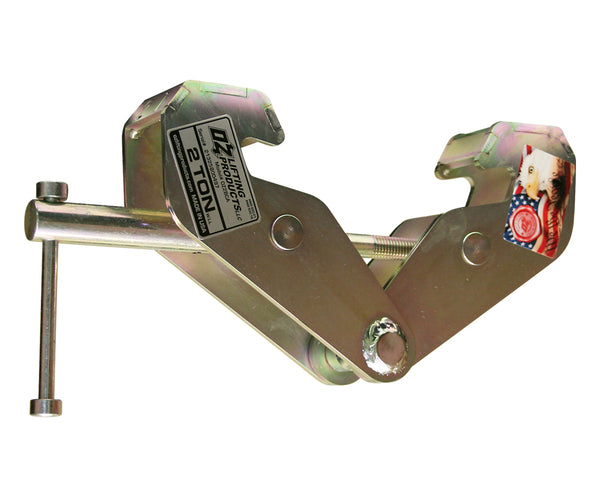 OZ Lifting USA Beam Clamps– The Oz Lifting USA beam clamp is engineered for use with manual or powered hoists to secure beams for lifting. The clamp is made with an all-steel fully-welded construction and allows for super-quick attachment to most I-beams. The clamps have all been individually tested and are available in 1 ton, 2 ton, 3 ton, 5 ton and 10 ton lifting capacities. – Now available at MTN Shop US.