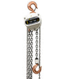 OZ Lifting Spark Resistant Chain Hoist– The Oz Lifting spark resistant chain hoist is designed for safe use in potentially explosive atmospheres. When working in explosive zones there are extremely strict guidelines and requirements for the equipment you use. These ceiling chain hoists are available in lifting capacities of 0.5 ton, 1 ton, 2 ton, 3 ton, 5 ton and 10 ton. The hoist has fully enclosed gearing to keep contaminants and debris away and ensure smooth and lasting operations. The hooks and safety l