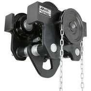OZ Lifting Geared Beam Trolley– The Oz Lifting geared beam trolley is designed for use with manual or powered hoists to shift loads across a lateral plane with gearing for positive load positioning. The trolley is available with lifting capacities ranging from 1 ton to 30 tons. The trolley has a lightweight and robust construction that is both maneuverable and durable. – Now available at MTN Shop US. - imagen 3