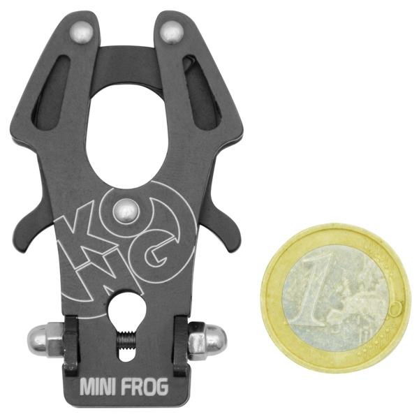 Kong Mini Frog Rope Connector– The Kong Mini Frog is a pocket-sized version of the popular Frog connector. The Mini Frog features the same engineering of the opening gates function with automatic closure. It is great for making leashes, suspension systems of professional cameras, lanyards for tools and so much more. Unlike the standard version, the mini is not a PPE and it is not suitable for human load. – Now available at MTN Shop US.