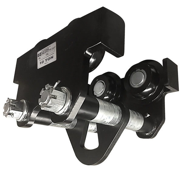 OZ Lifting Push Beam Trolley– The Oz Lifting beam trolley can quickly and securely fasten onto most I-beams to support weight ranging from 0.5 ton to 10 tons. The robust trolley is fully-welded with an all-steel construction making it highly durable and dependable. The trolley has a lightweight construction and an anti-drop plate to for easy and protected operation and setup. – Now available at MTN Shop US.
